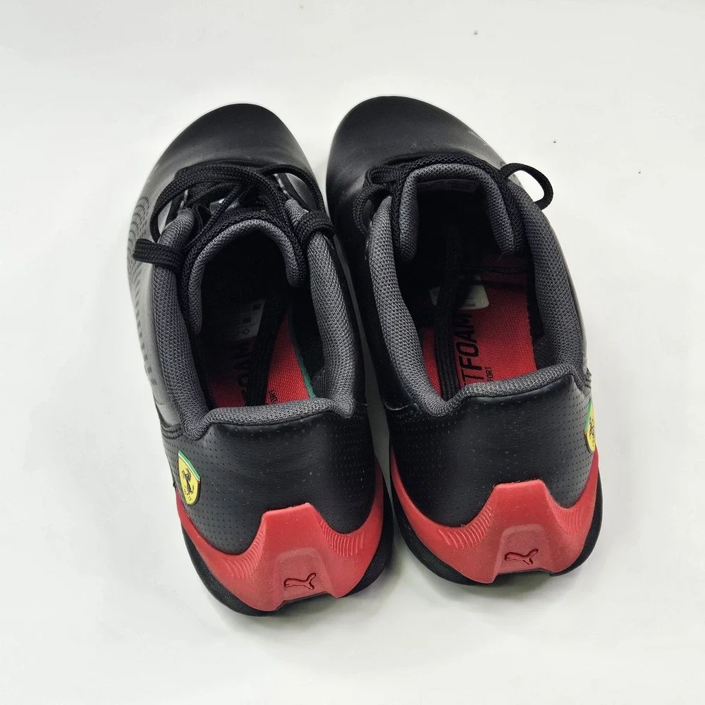 Puma Ferrari Drift Cat 5 Ultra II Black Red Sneakers Boys' Size 5.5C 307269-01